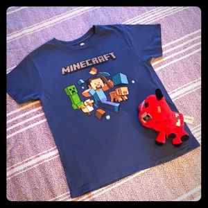 ✨OFFICIAL⚒ Minecraft youth medium (blue) T ⛏🔹▫️